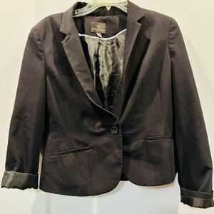 Worthington Black One Button Career Blazer Women’s Medium